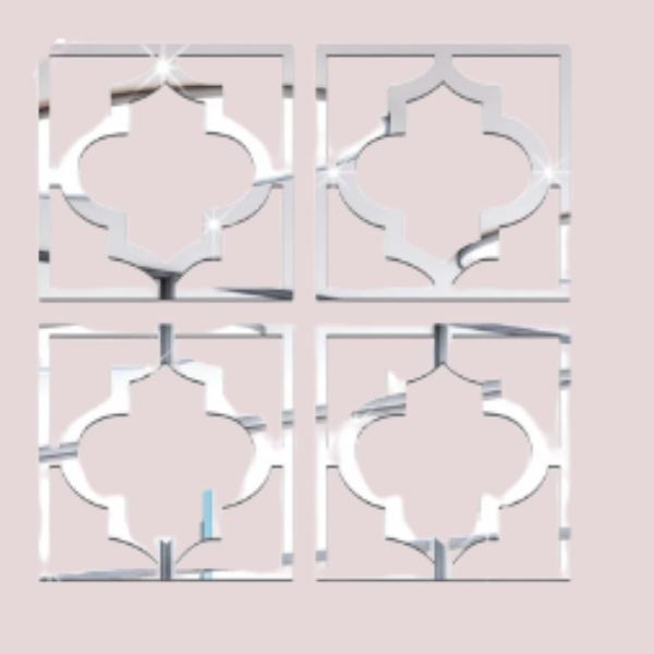 Decoración Mural moderna, 4 piezas, 20x20CM - Imagen 2