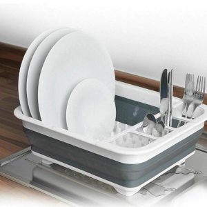 Secador Escurridor de platos Silicona Plegable Cocina