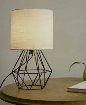 Lampara De Mesa Lampara Velador decoracion Elegante Metal