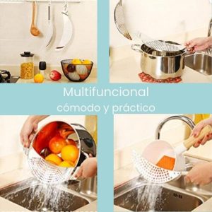 Set de escurridor olla acero inoxidable