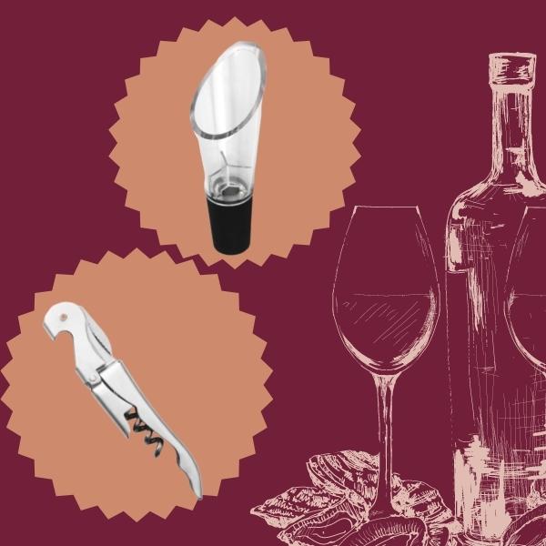 Set Descorchador dos tiempos con tapon de Vino - Imagen 2